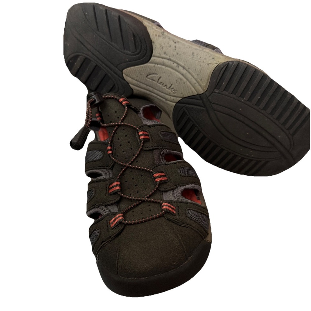 Clarks Tuvia Melon Fisherman Trail Sandals‎ (26108429) Size: 9 Gray+pink Hiking - Picture 7 of 9